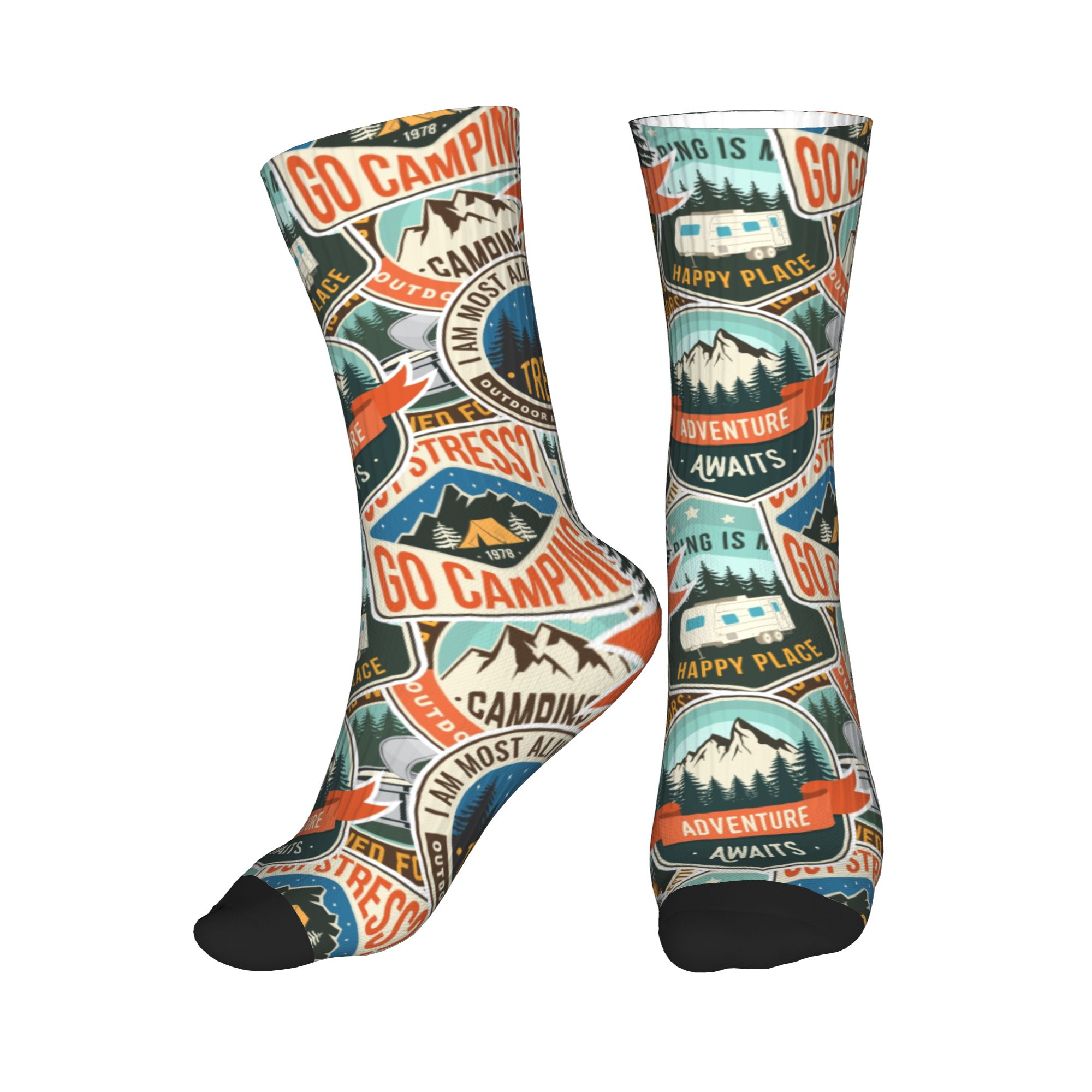 Dress Sock Men - Meias de Vestir Estampadas Sem Costura