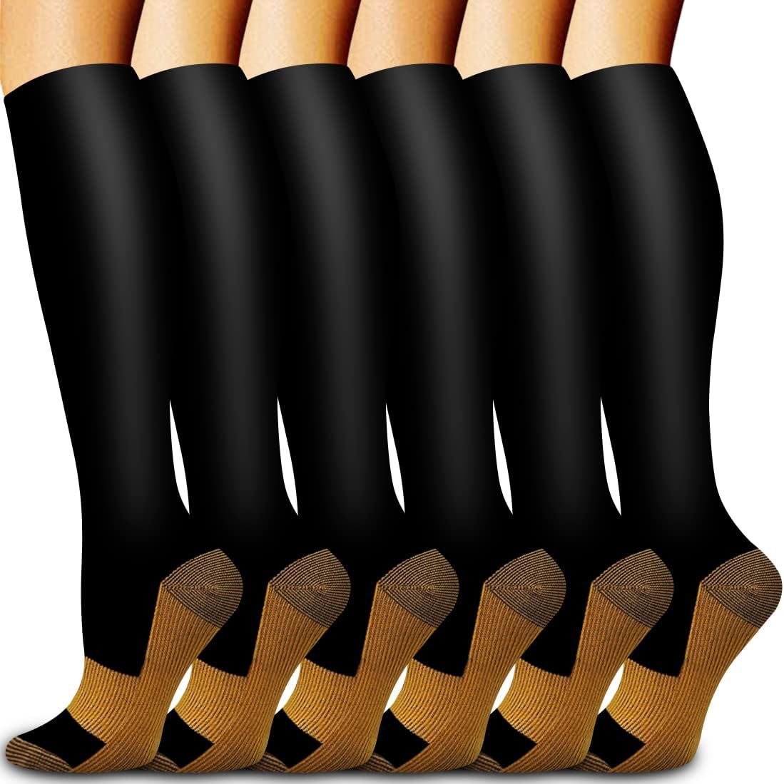Compression Sock Medical - 6 pares de meias de compressão