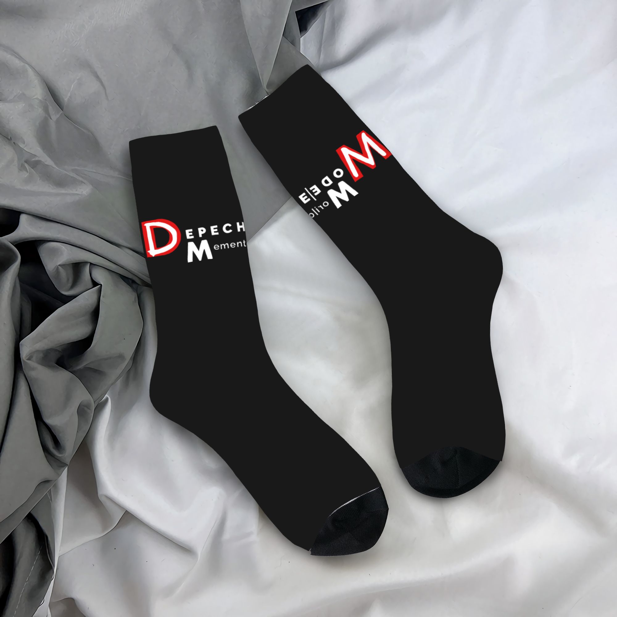 Dress Sock Men - Meias Personalizadas Eletrônicas Rock Depeche Cool