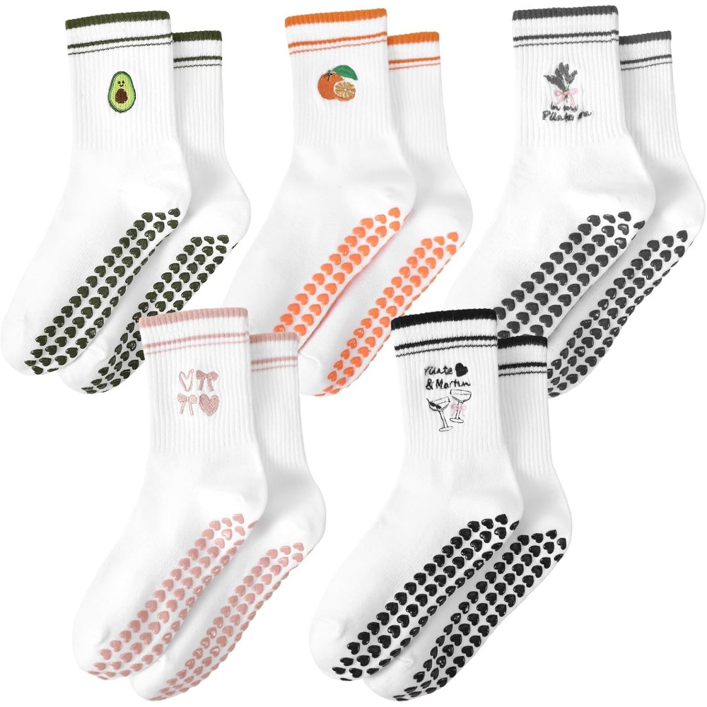 Grip Sock Yoga - Meias de Yoga Femininas com Babados