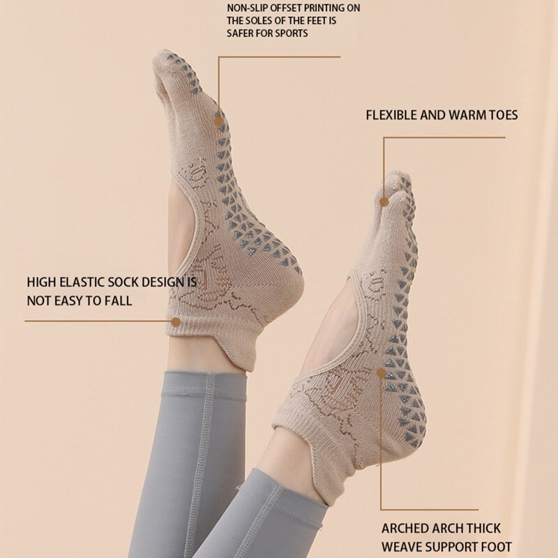 Mulheres Yoga Toe Socks Alta Q - Grip Sock Yoga avaliação e preço