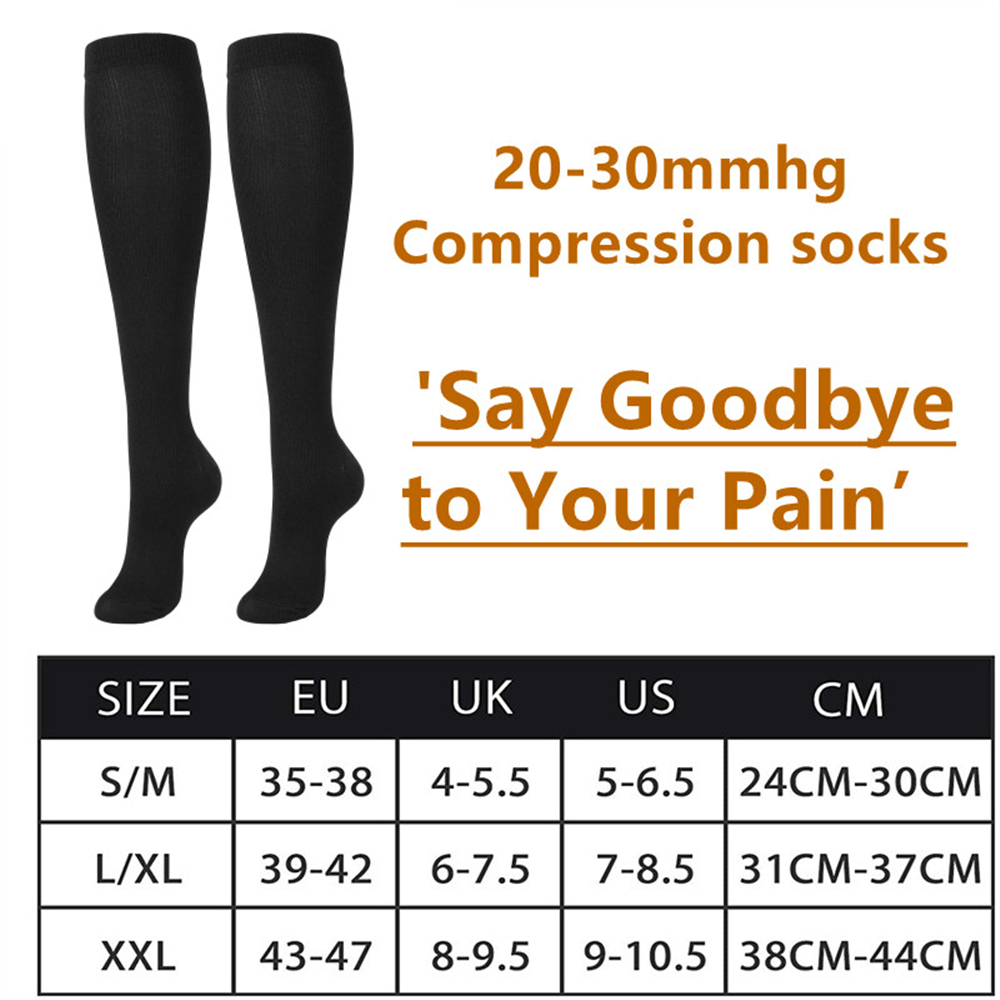 7 Pares de Meias de Compressão - Compression Sock Medical avaliação e preço