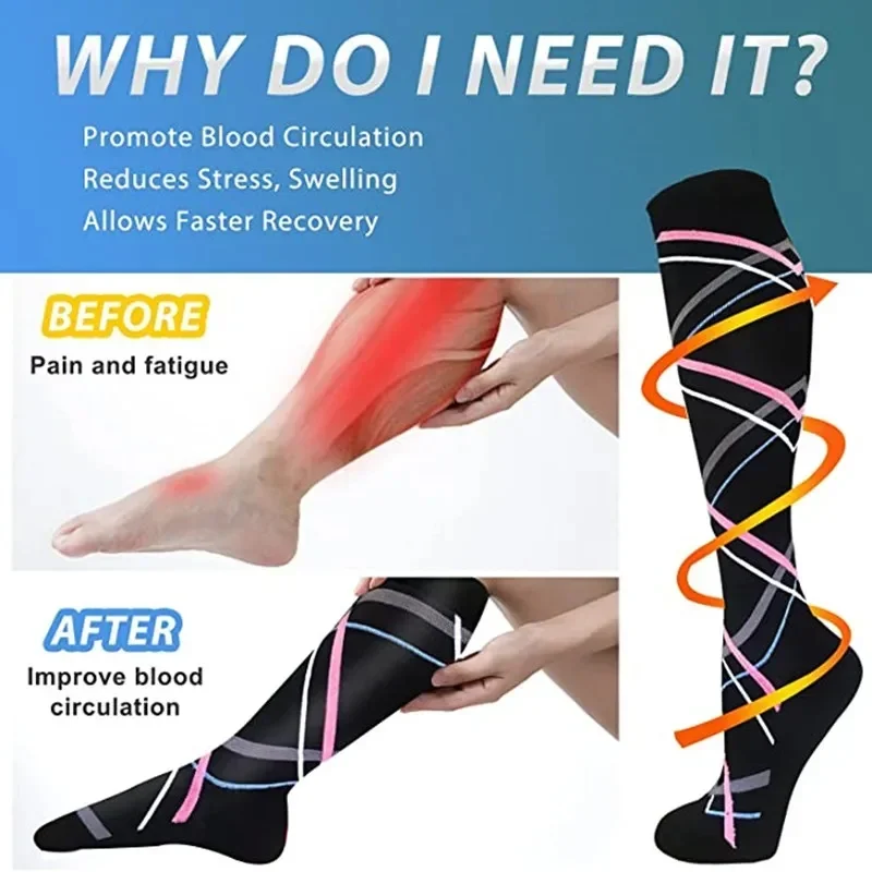 Meias de compressão unissex pa - Compression Sock Medical avaliação e preço