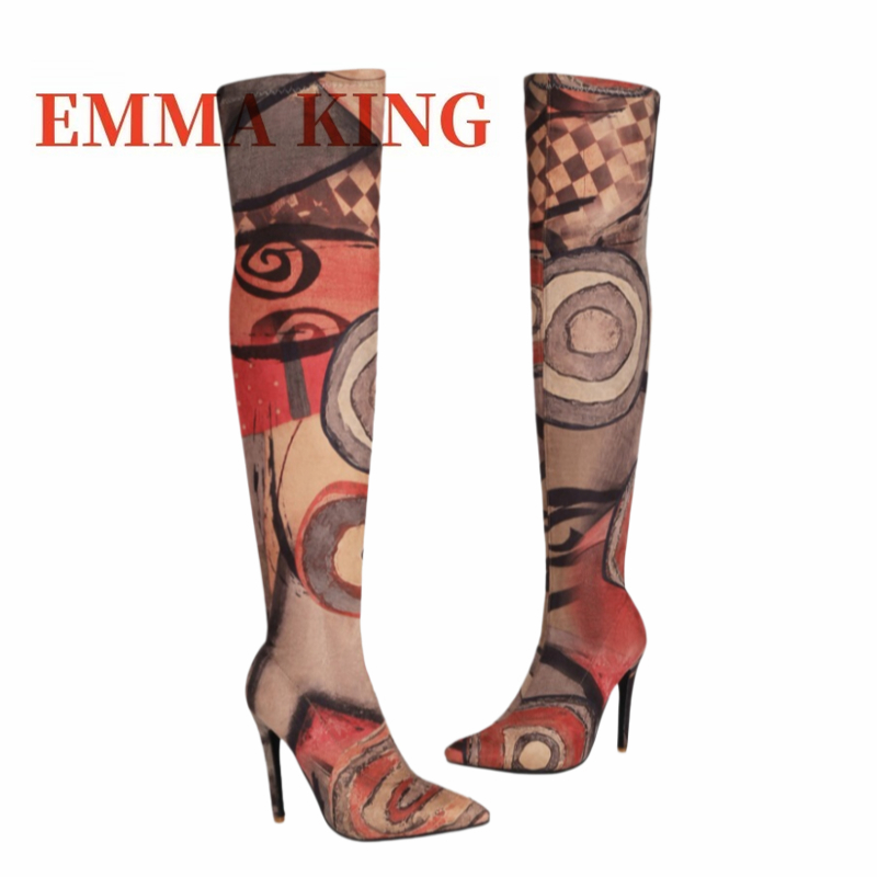 Botas Femininas Acima do Joelh - Knee High Sock Women avaliação e preço