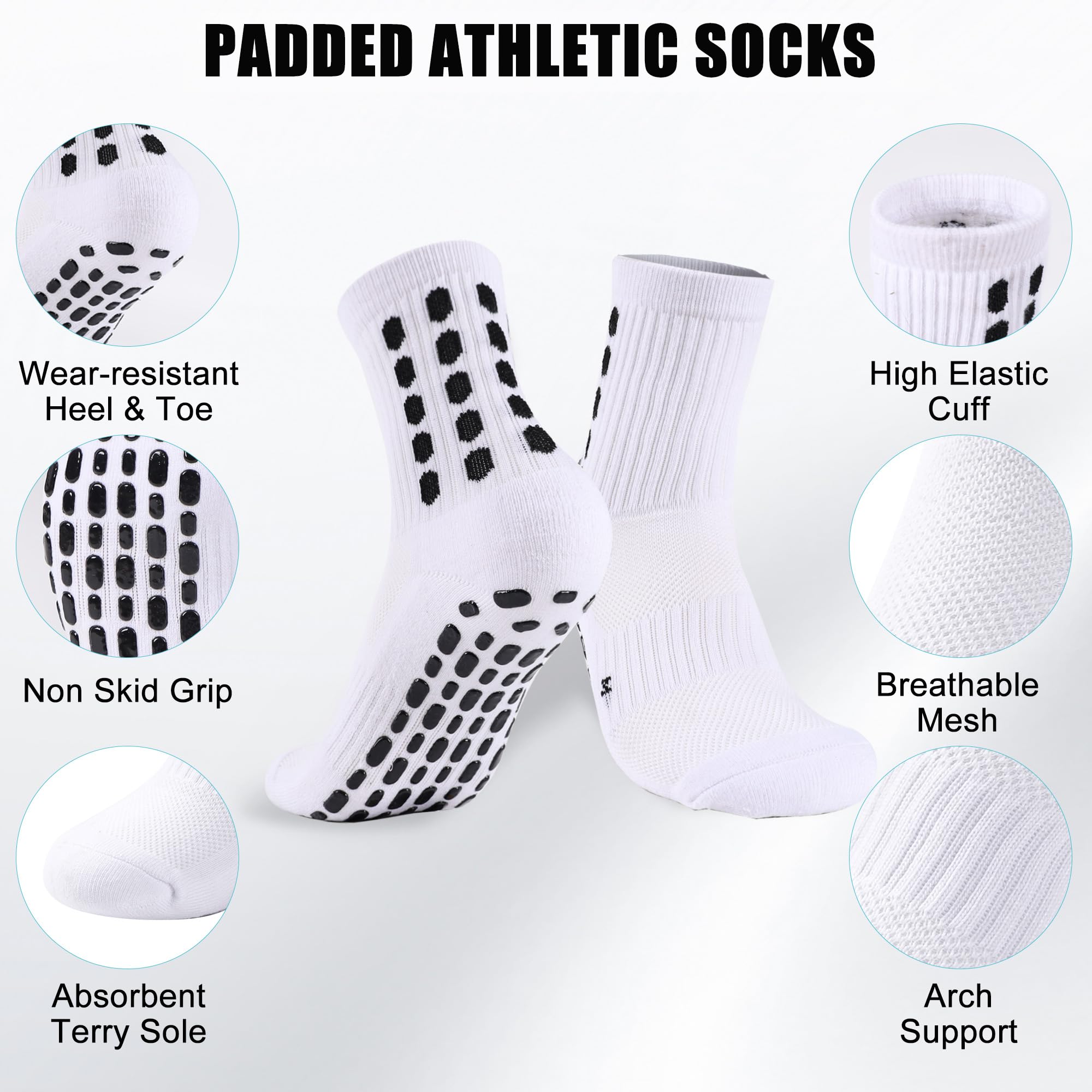 4/8 pares crianças meias de fu - Athletic Sock Cushion avaliação e preço