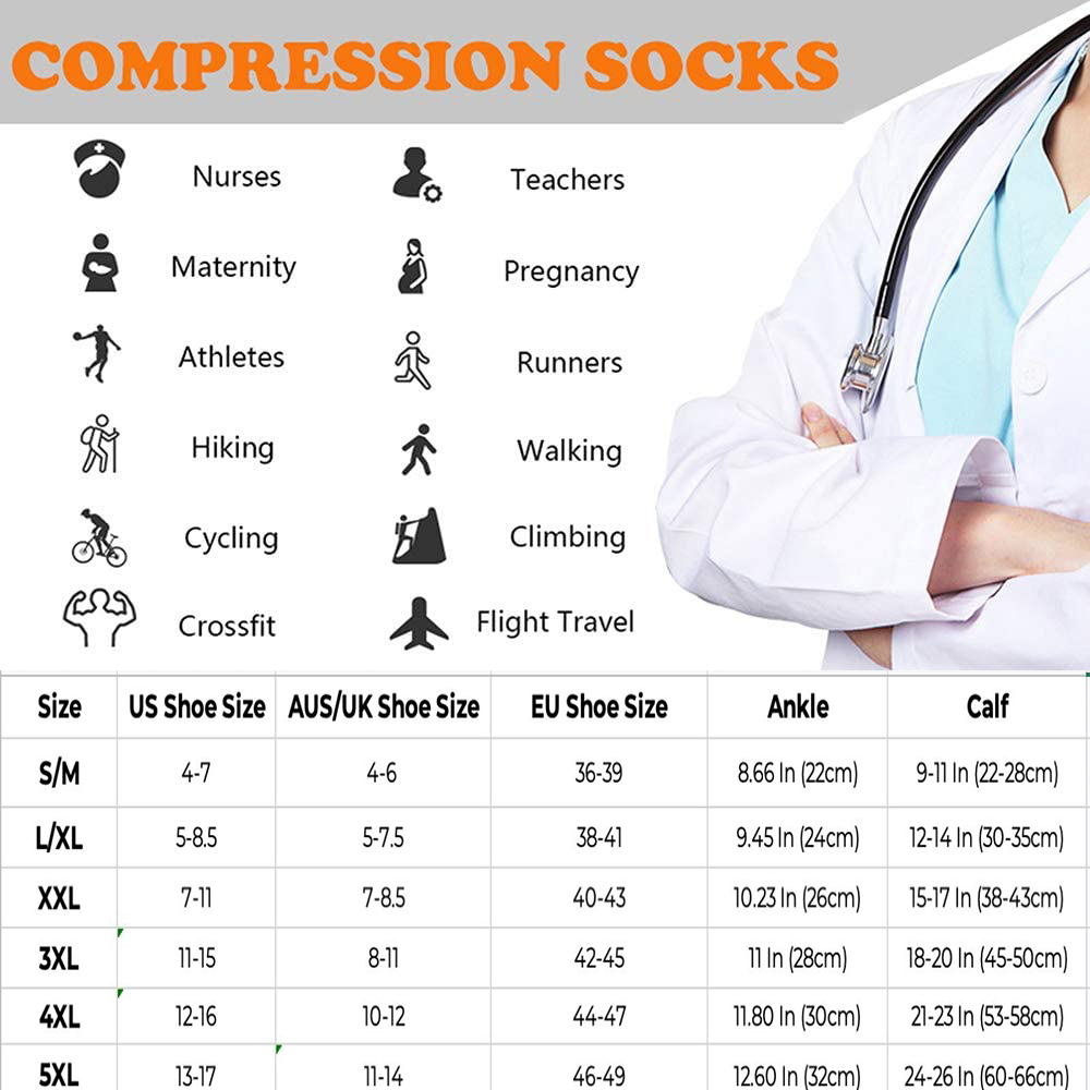 Brothock 3 pares para meias de - Compression Sock Medical avaliação e preço