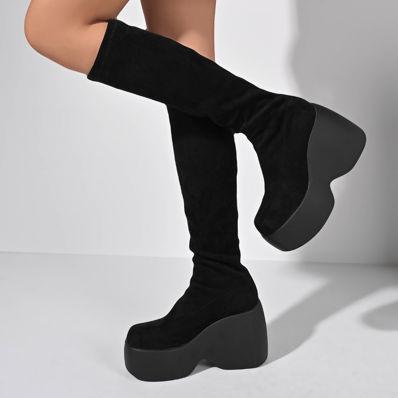 Inverno novo magro plus size m - Knee High Sock Women avaliação e preço