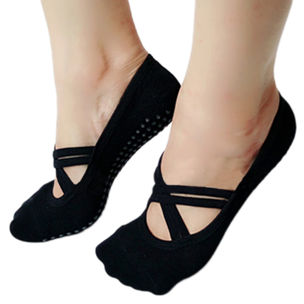 Meias de Yoga Femininas Pretas - Grip Sock Yoga avaliação e preço