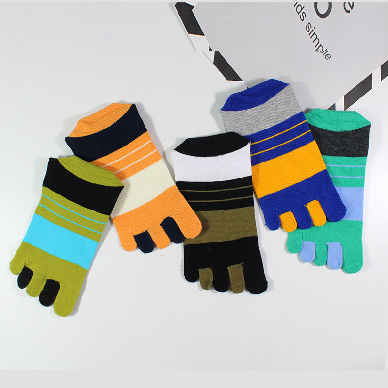 1/5 Pares de Meias Masculinas  - Toe Sock Split avaliação e preço