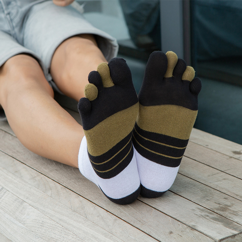 1/5 Pares de Meias Masculinas  - Toe Sock Split avaliação e preço