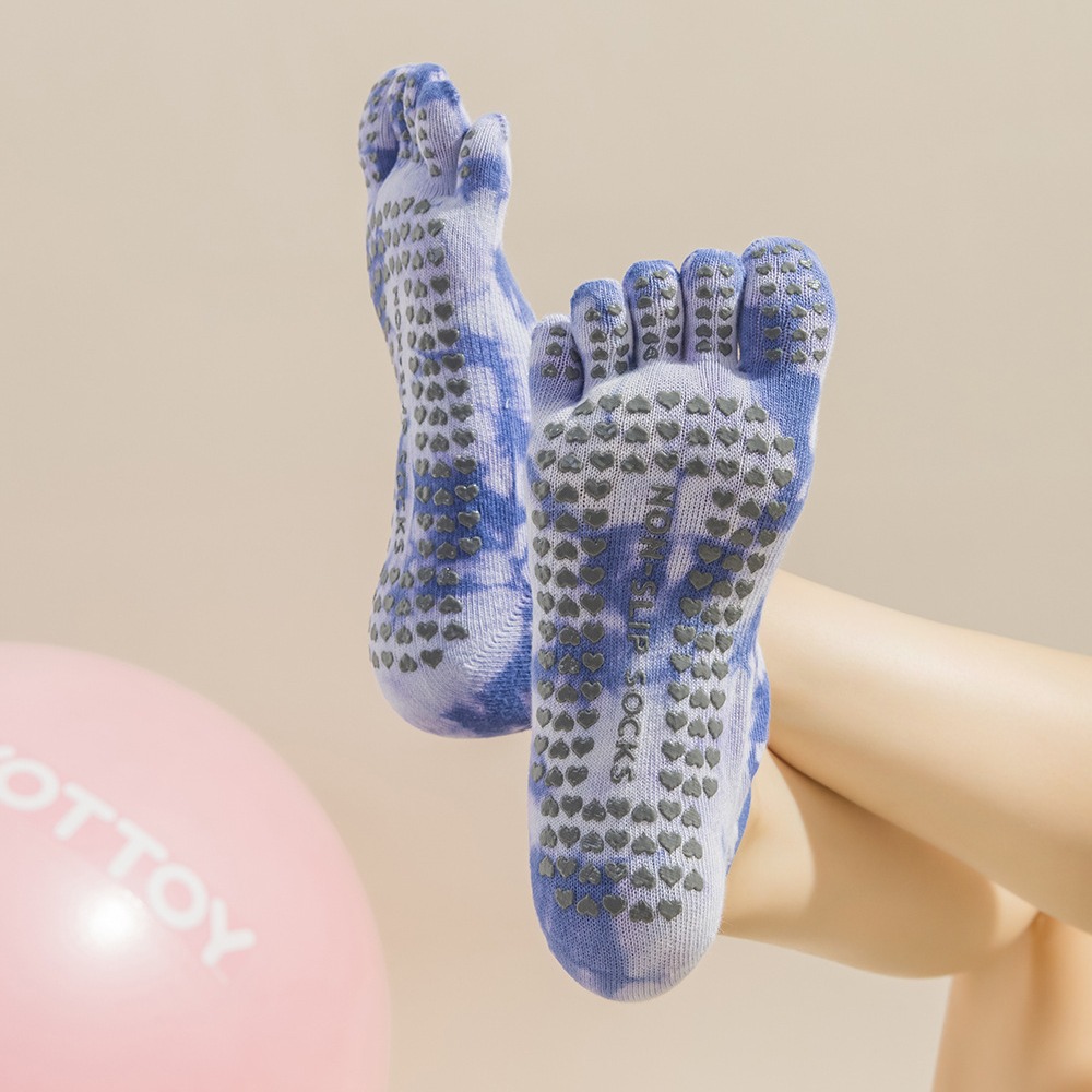 Meias de Yoga Femininas Tie-Dy - Toe Sock Split avaliação e preço